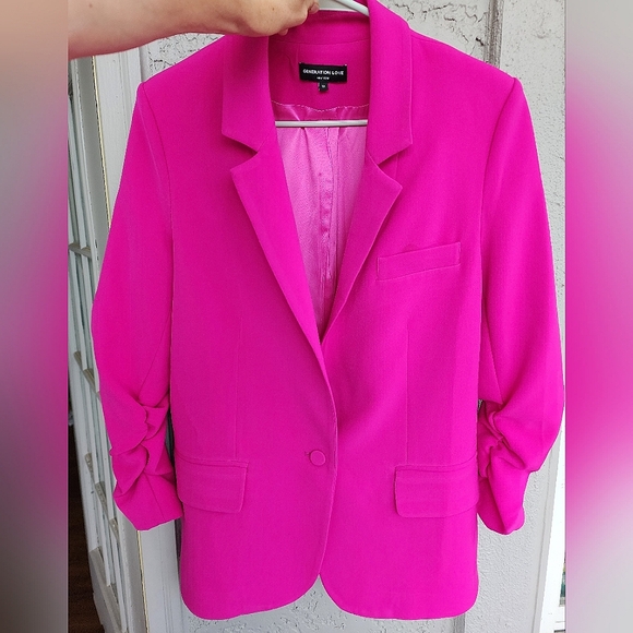 Generation Love Jackets & Blazers - Generation Love Bold Pink Blazer Sz M